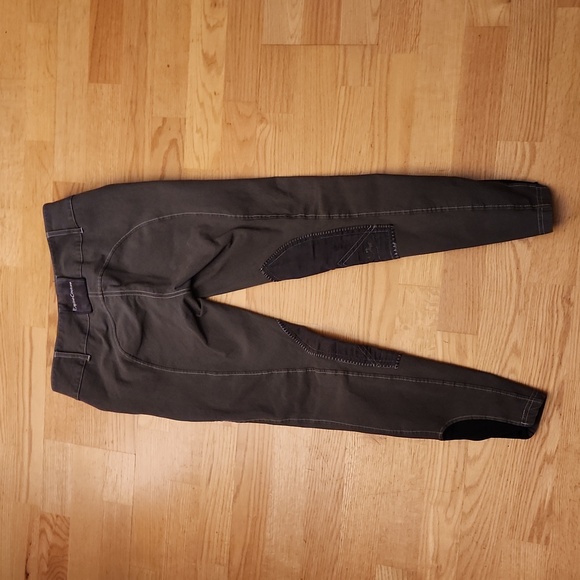 Equine Couture Kneepatch Breeches Grey 24/26 - Picture 2 of 4